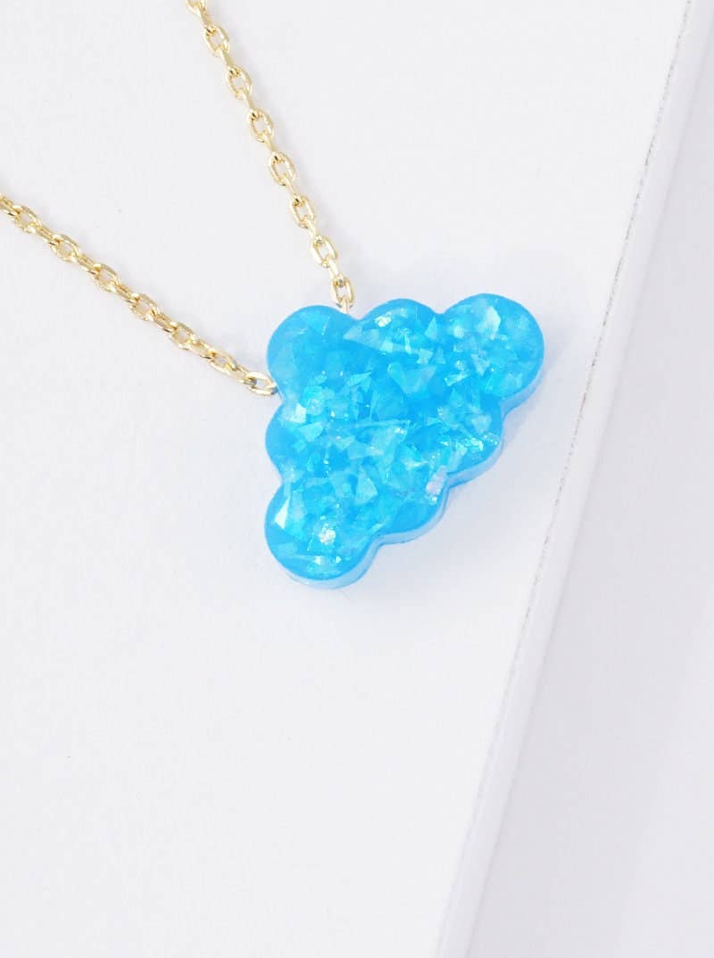 Gold Plated Opal Cloud Necklace