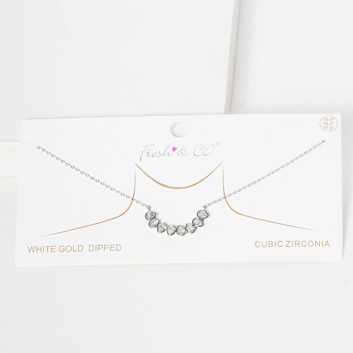 Gold Multicolor Waterdrop Necklace