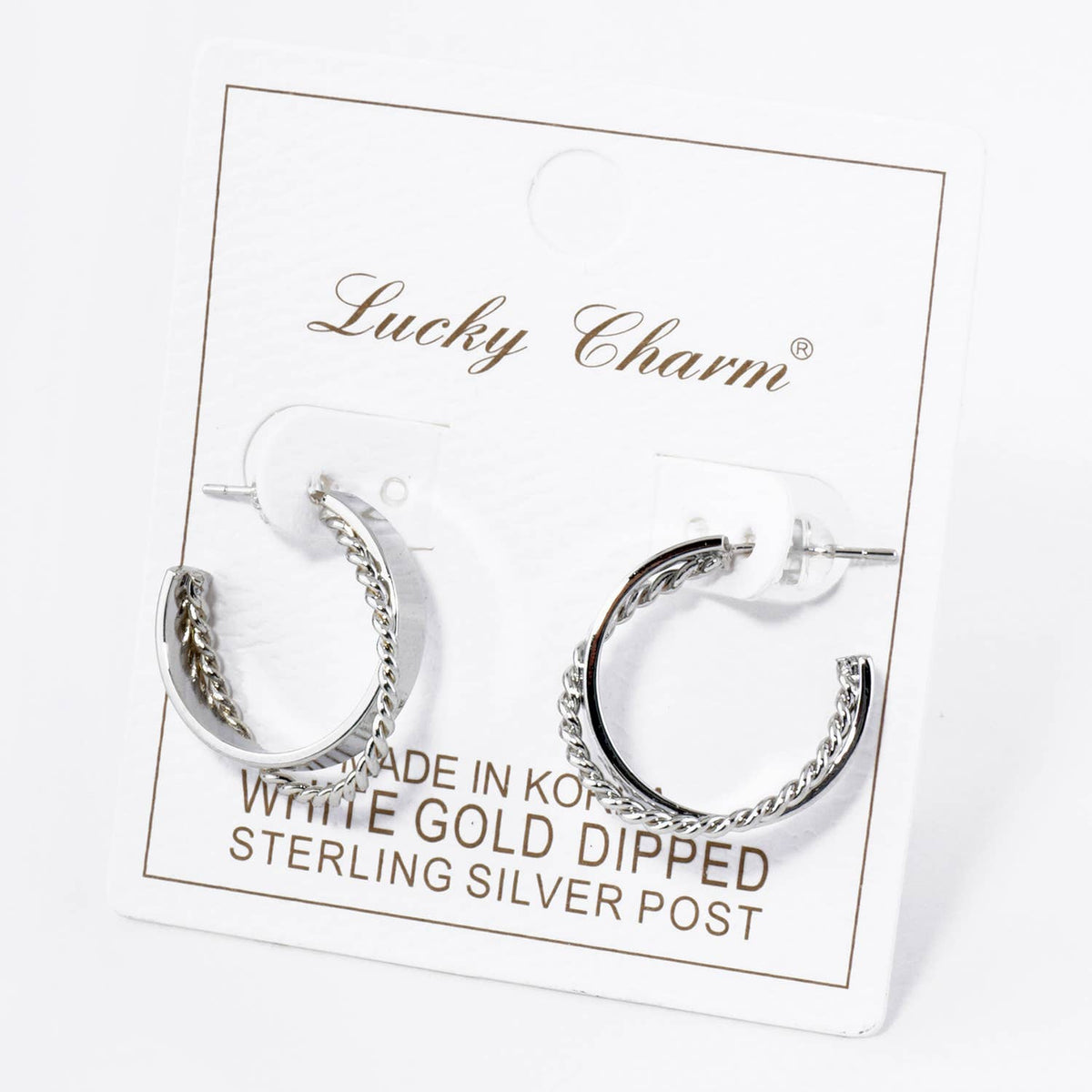 18K GOLD DIPPED 20MM CROSSOVER HOOP EARRINGS