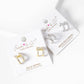 Dainty Pave Cubic Zirconia Initial "H" Huggie Hoop Earrings