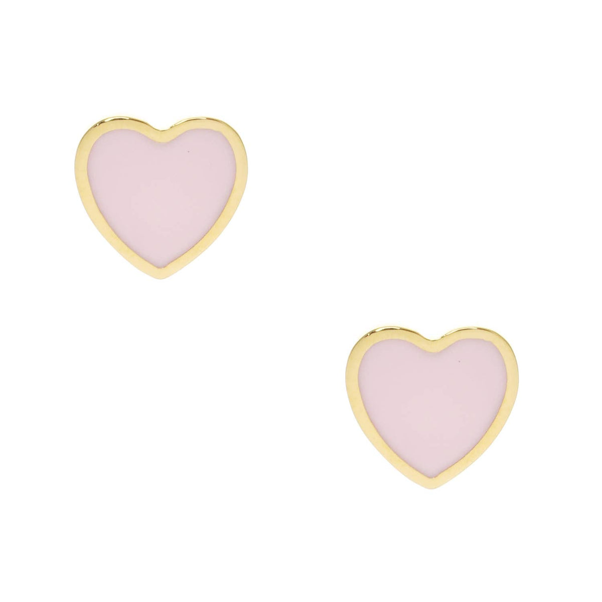 Gold Plated Multicolor Heart Earrings