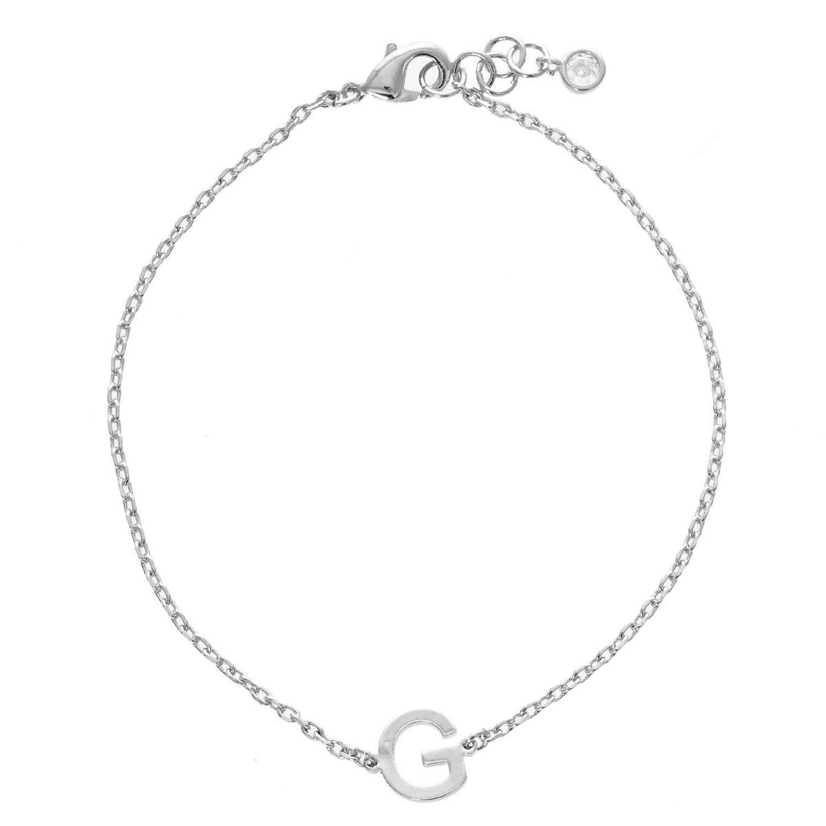 Gold Plated Initial Letter Bracelet