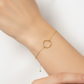 Minimalist Circular Charm Bracelet