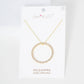 Gold Plated Eternity Circle Necklace