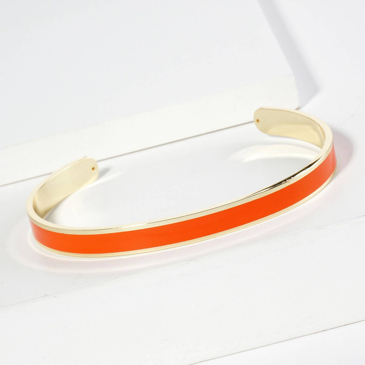 18K GOLD DIPPED ENAMEL COLOR GAME DAY CUFF BRACELET