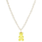 Multicolor Beaded Gummy Bear Pearl Necklace