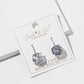 Round Cubic Zirconia Drop Earrings – Solitaire CZ on Lever