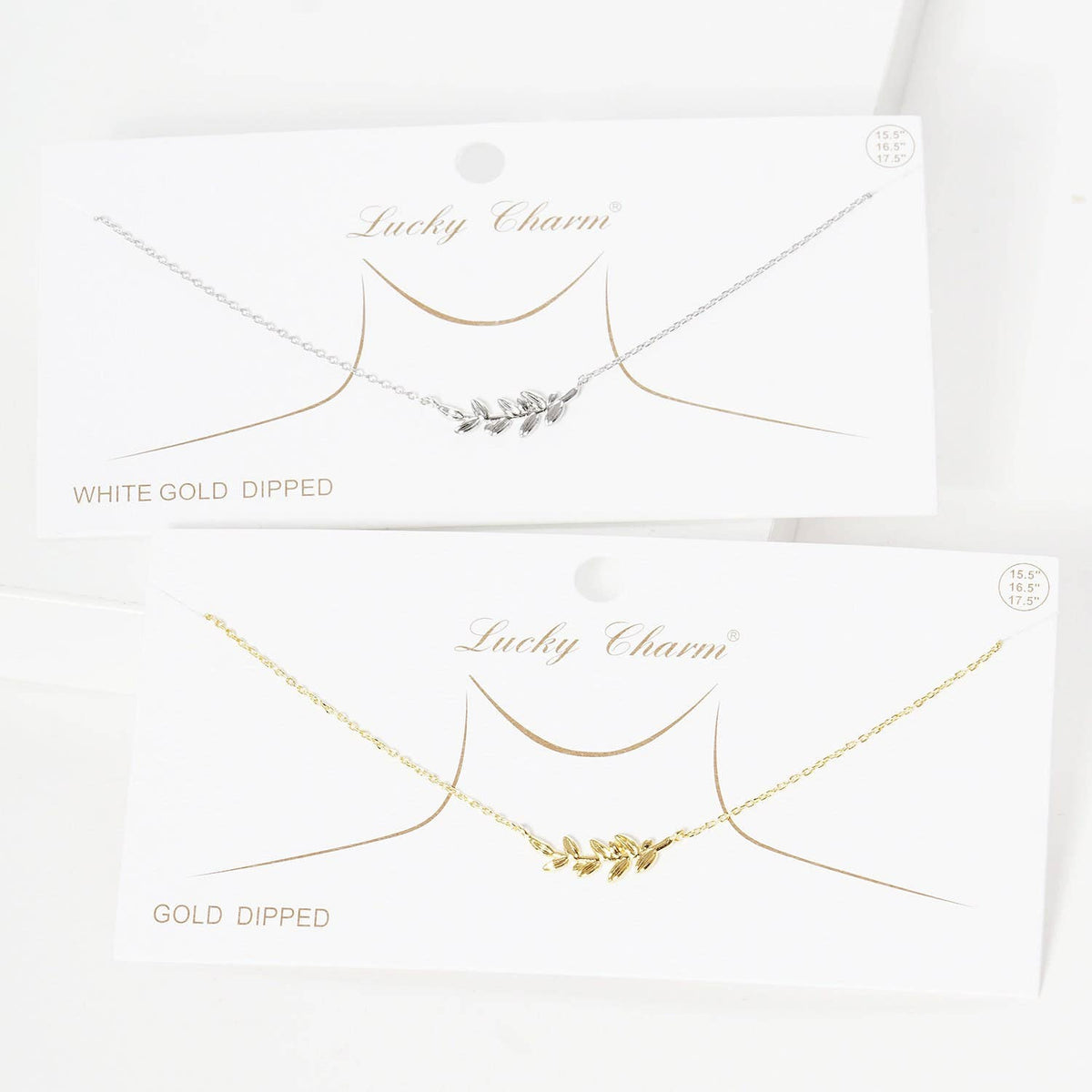 Gold Plated Sideway Monstera Leaf Necklace