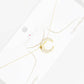 Gold Dipped Crescent Moon Necklace