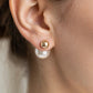 Jumbo Double-Sided Ball Stud Earrings – Statement Pearl