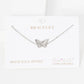 Minimalist Pavé Butterfly Charm Bracelet
