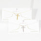 Gold Micro Pave Cross Necklace