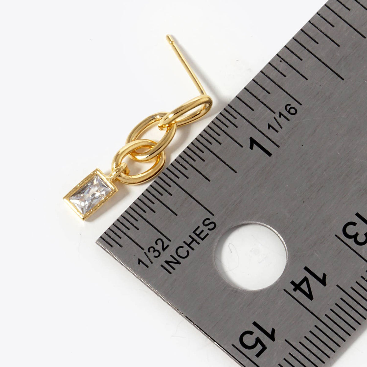 Gold Dipped Chain Drop Earrings