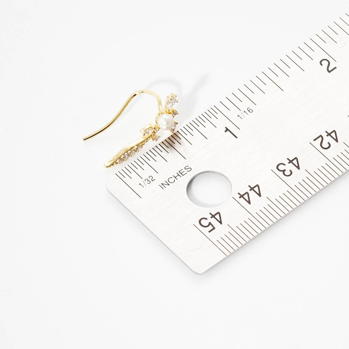 Pearl & Cubic Zirconia Ear Crawlers
