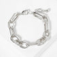Mixed Texture U-Link Chain Bracelet