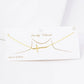 Gold Plated Sideway Christian Cross Necklace