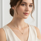 Minimalist Sparkling CZ Open Circle Pendant Necklace