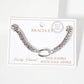 Modern Multi-Strand U-Link Chain Bracelet