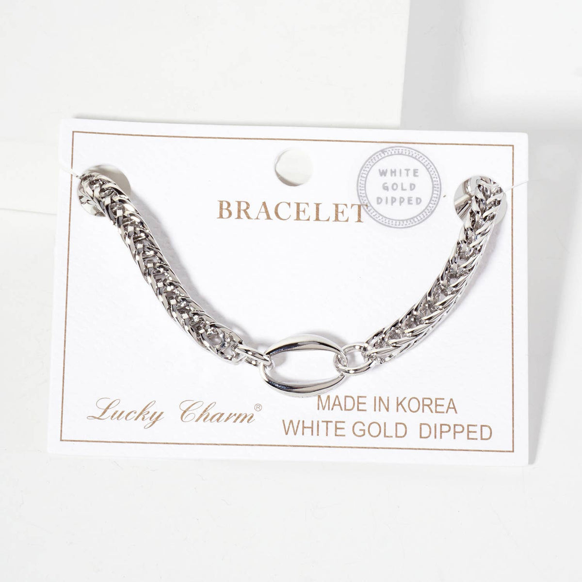 Modern Multi-Strand U-Link Chain Bracelet