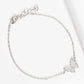Dainty Pavé Butterfly Charm Bracelet