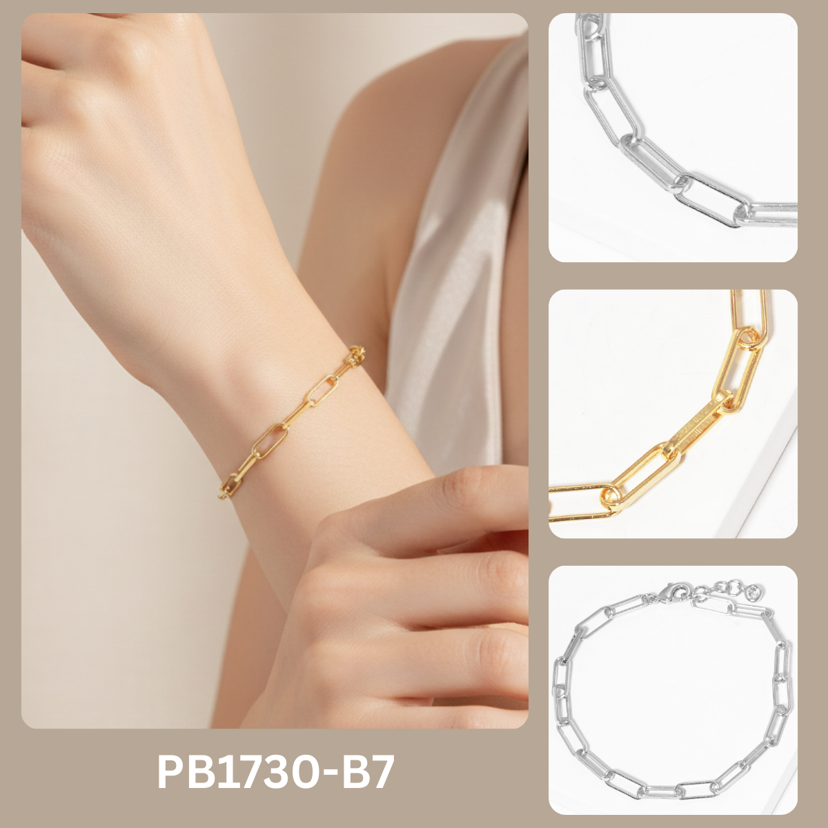 Minimalist Paperclip Chain Bracelet