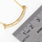 Gold Plated Curved Bar Necklace