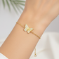 Minimalist Pavé Butterfly Charm Bracelet