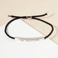 Inspirational Messages "Be Positive" Tube Bar Bracelet