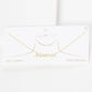 Gold Plated Mini Mama Script Necklace