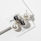 Jumbo Double-Sided Ball Stud Earrings – Statement Pearl