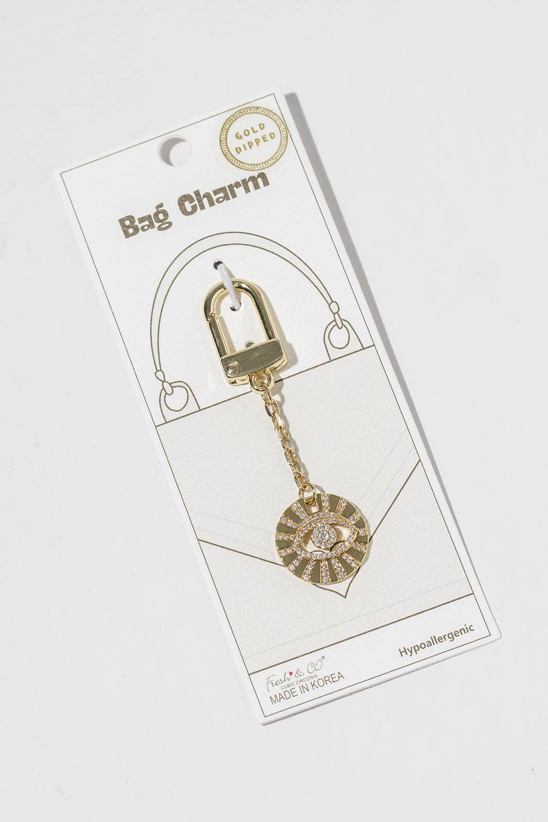 Sparkling Evil Eye Bag Charm