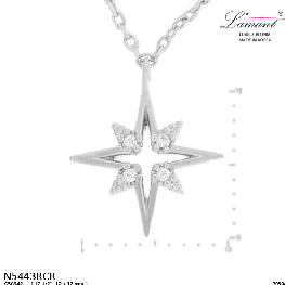 Celestia Diamond Accent Starburst Pendant Necklace