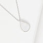 White Shelled Water Drop Necklace