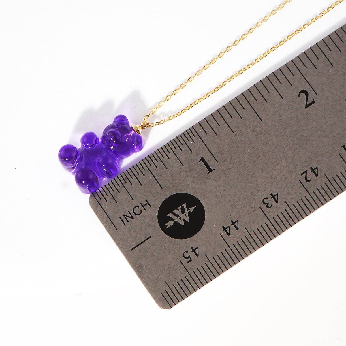 Multicolor Beaded Gummy Bear Necklace