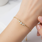 Graduated Bezel-Set Cubic Zirconia Chain Bracelet