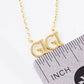 Gold Gigi Text Necklace