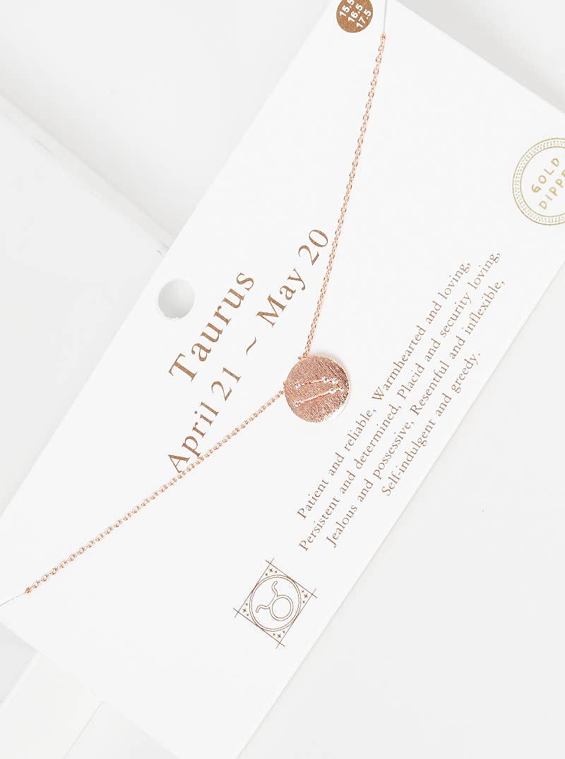 Gold Zodiac Coin Necklace