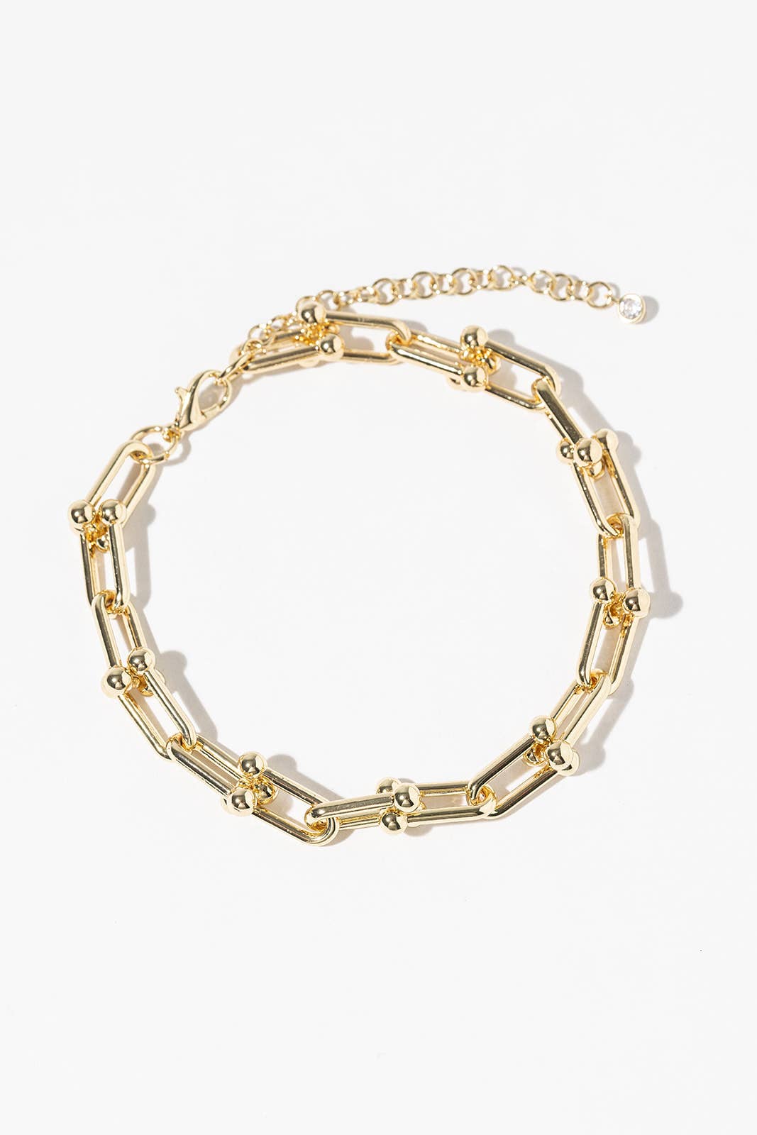U-Link Hardware Chain Anklet - Gold & Silver Dipped