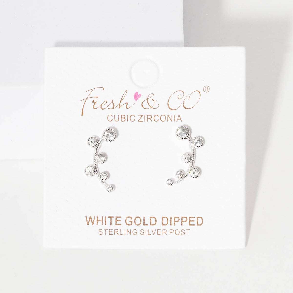 Cubic Zirconia Ear Crawlers