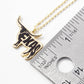 Texas Longhorn Word Art Pendant Necklace