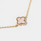 Lucky Charm Four-Leaf Clover Station Anklet - Multiple Color