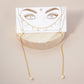 Satellite-Style Glass Pearl Drop 18K-Gold-Dipped Face-Chain