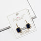 Birthstone Dangle Earrings – Gold-Dipped Octagon Cubic
