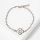 Dainty Gold Dipped Initial Clover Bracelet