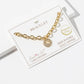 Texas State Charm Pave Cubic Zirconia Link Chain Bracelet
