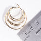 Multi-Strand Hoop Earrings