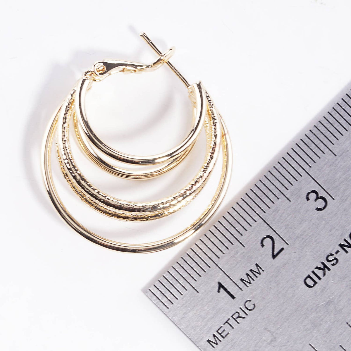 Multi-Strand Hoop Earrings