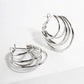 Multi-Strand Hoop Earrings