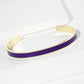 18K GOLD DIPPED ENAMEL COLOR GAME DAY CUFF BRACELET