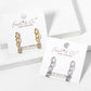Gold Dipped Chain Drop Earrings